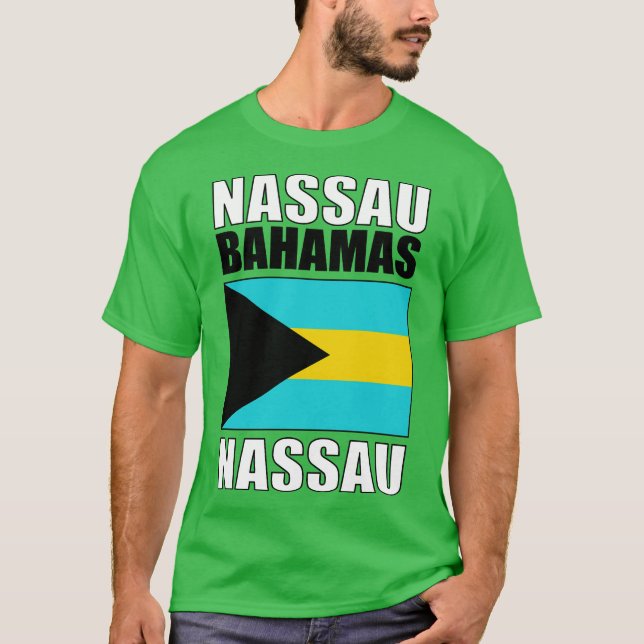 Flag of St Bahamas T-Shirt (Front)