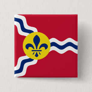 Flag of St. Louis, Missouri 15 Cm Square Badge