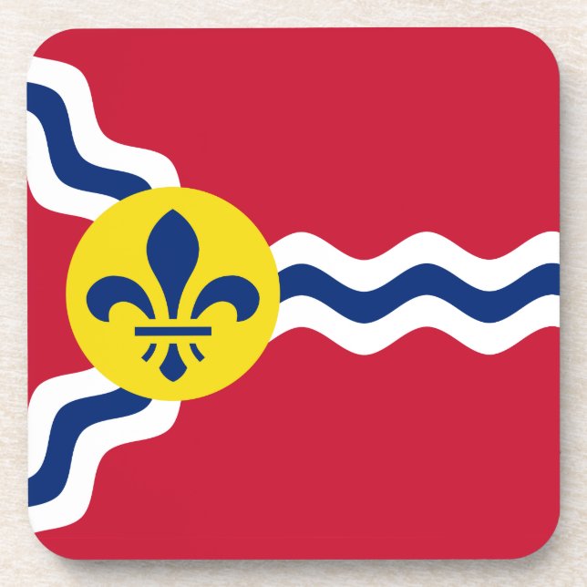Flag of St. Louis, Missouri Beverage Coaster (Front)