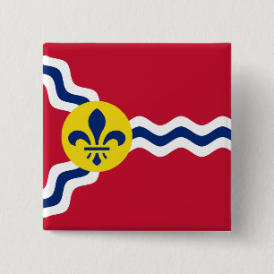 Flag of St. Louis, Missouri Button