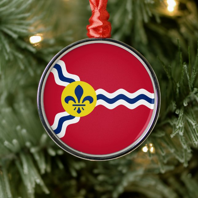 Flag of St Louis (Missouri City) Ceramic Ornament (Tree)