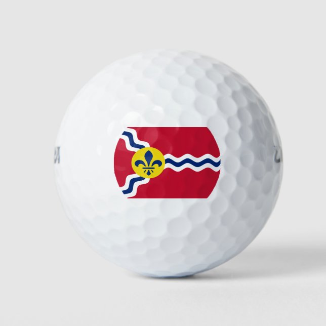 Flag of St Louis (Missouri) Golf Balls (Front)