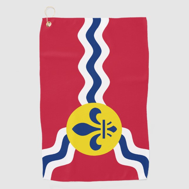Flag of St. Louis, Missouri Golf Towel (Front)