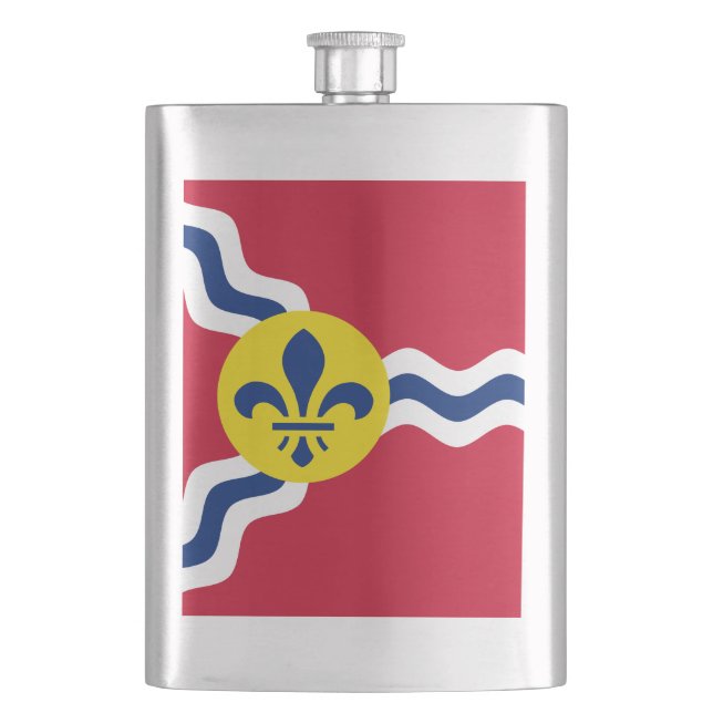 Flag of St. Louis, Missouri Hip Flask (Front)