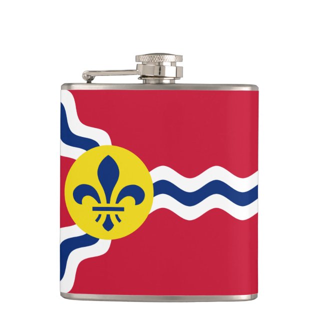 Flag of St. Louis, Missouri Hip Flask (Front)