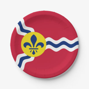 Flag of St. Louis, Missouri Paper Plates
