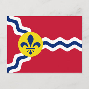 Flag of St Louis (Missouri) Postcard