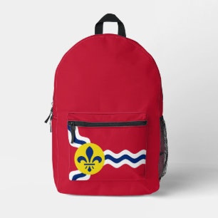 Flag of St. Louis, Missouri Printed Backpack