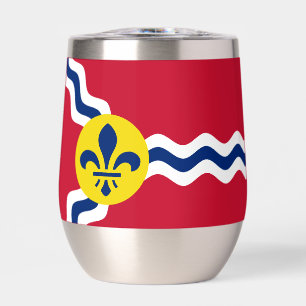 Flag of St. Louis, Missouri Round Pillow