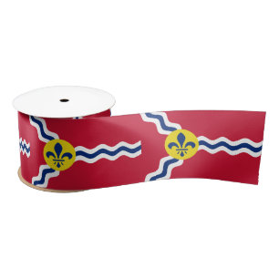 Flag of St Louis (Missouri) Satin Ribbon