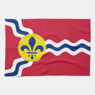 Flag of St. Louis, Missouri Tea Towel