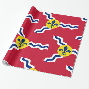 Flag of St. Louis, Missouri Wrapping Paper
