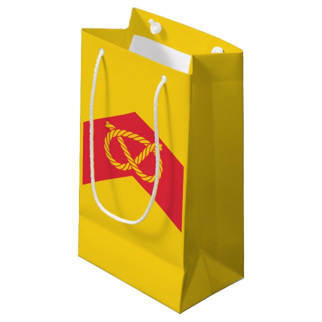 Flag of Staffordshire Small Gift Bag (Front Angled)