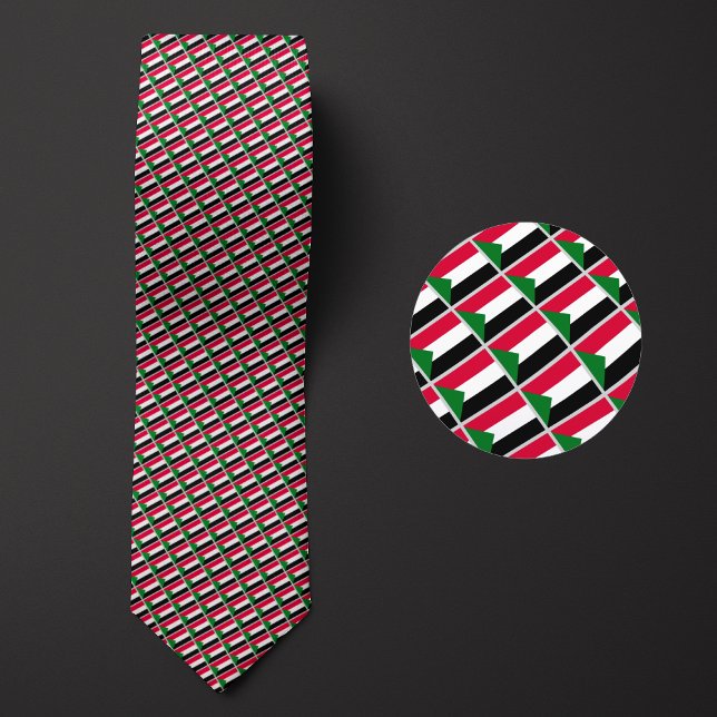 Flag of Sudan Pattern Tie (Creator Uploaded)