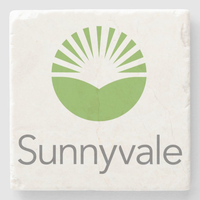 Flag of Sunnyvale (California) Stone Coaster (Front)