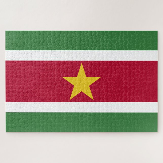 Flag of Suriname Jigsaw Puzzle (Horizontal)