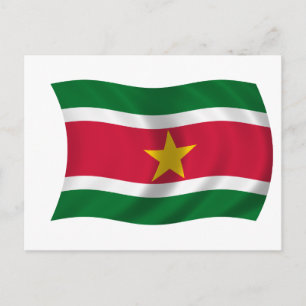 Flag of Suriname Postcard