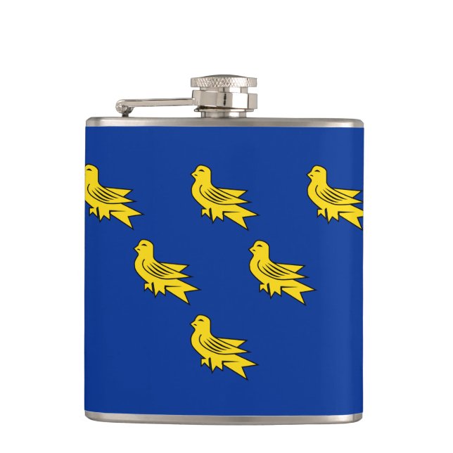 Flag of Sussex Flask (Front)