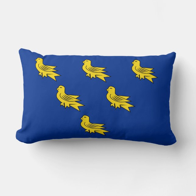 Flag of Sussex Lumbar Pillow (Front)