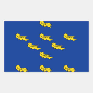 Flag of Sussex Rectangular Sticker