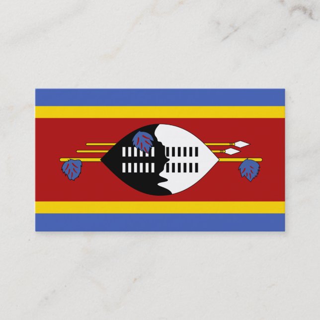 Flag of Swaziland Business Cards (Front)
