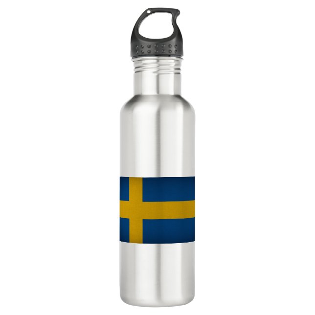 Flag of Sweden 710 Ml Water Bottle (Front)