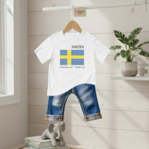 Flag of Sweden Baby T-Shirt