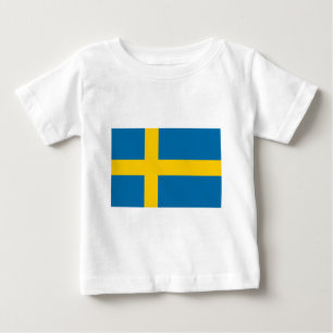Flag of Sweden Baby T-Shirt