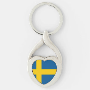 Flag of Sweden Key Ring