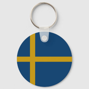 Flag of Sweden Key Ring