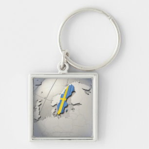 Flag of Sweden Key Ring