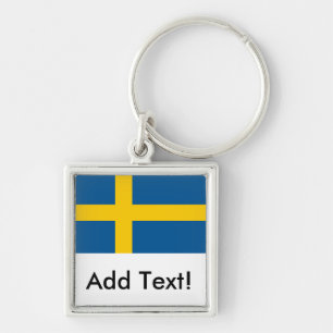 Flag of Sweden Key Ring