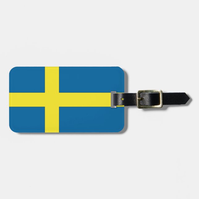 Flag of Sweden Luggage Tag (Front Horizontal)