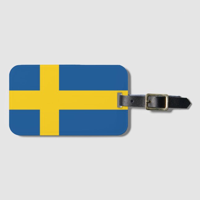 Flag of Sweden Luggage Tag (Front Horizontal)