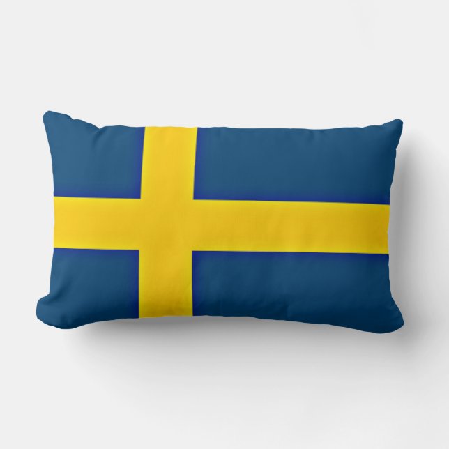 Flag of Sweden Lumbar Cushion (Front)