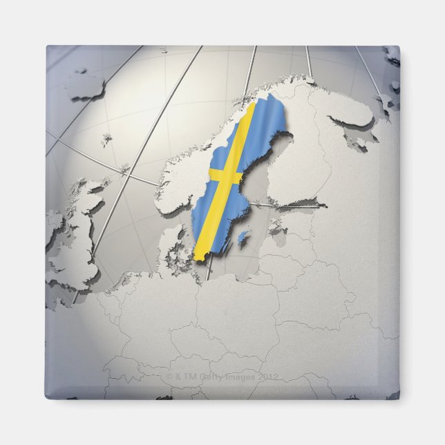 Flag of Sweden Magnet (Front)
