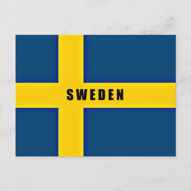 Flag of Sweden Postcard (Front)