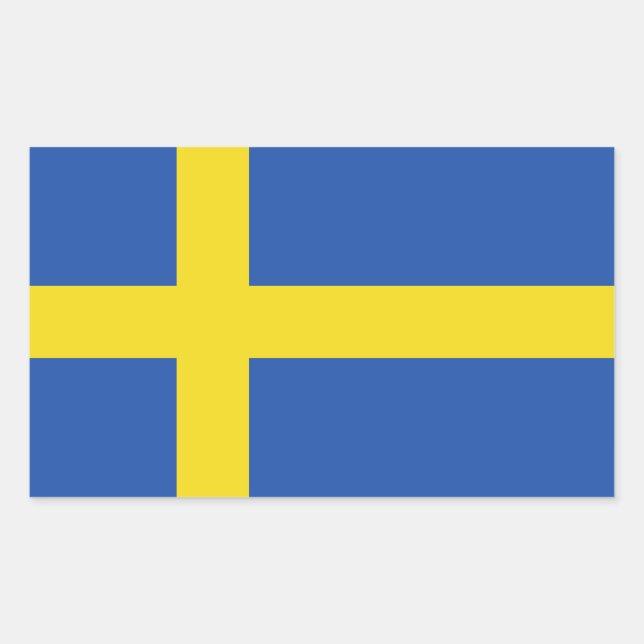Flag of Sweden Rectangular Sticker (Front)