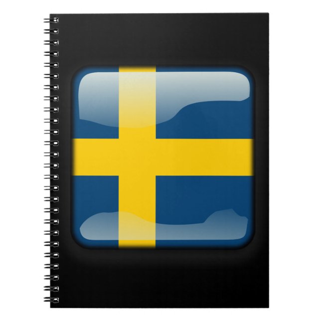 Flag of Sweden Spiral Notebook (Front)