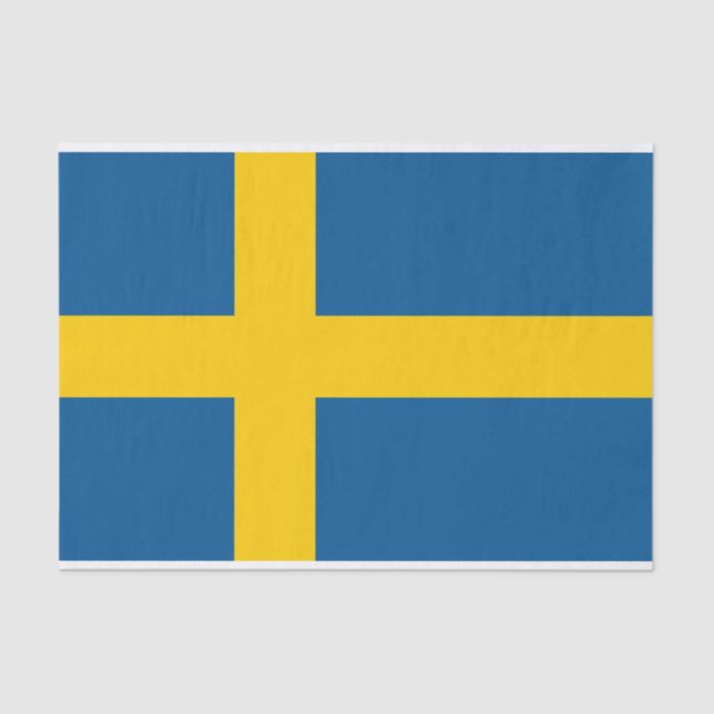 Flag of Sweden Tissue Paper (Front)