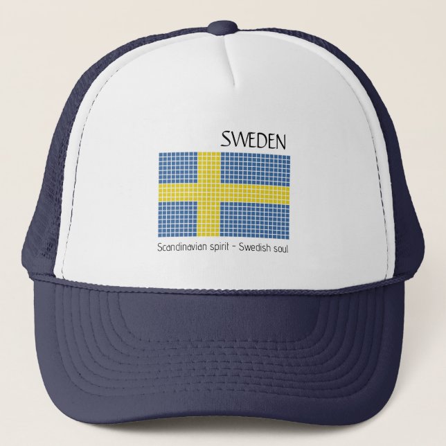 Flag of Sweden Trucker Hat (Front)