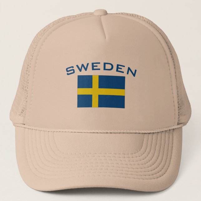 Flag of Sweden Trucker Hat (Front)