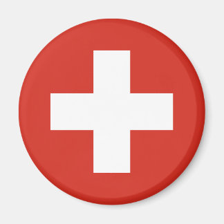Flag of Switzerland - Die Nationalflagge der Schwe Magnet