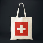 Flag of Switzerland Die Nationalflagge der Schweiz Tote Bag<br><div class="desc">Die Nationalflagge der Schweiz
Le drapeau suisse
La bandiera svizzera
Flag of Switzerland</div>