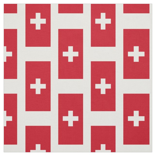 Flag of Switzerland Fabric (Swatch)