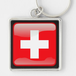 Flag of Switzerland Key Ring