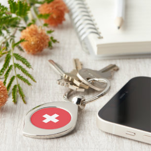 Flag of Switzerland Key Ring