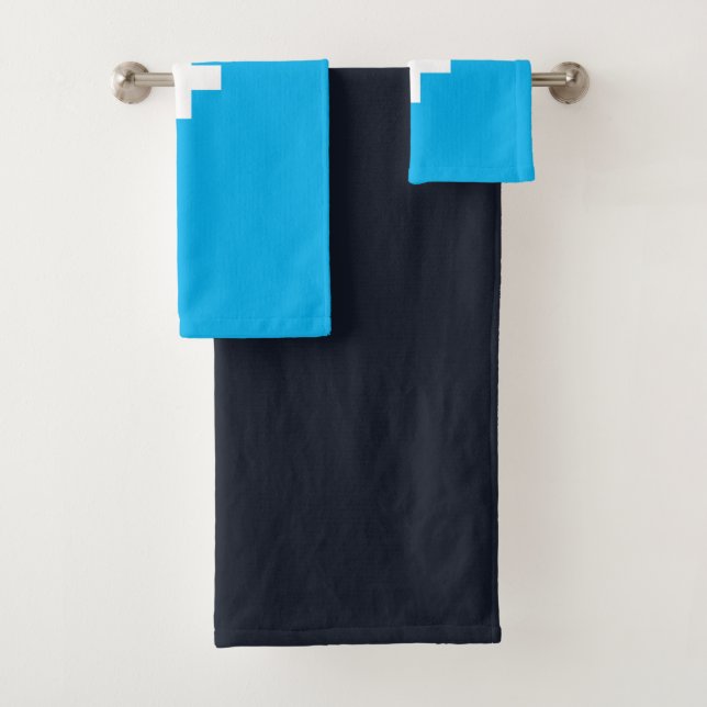 Flag of Switzerland modified Cross Schweiz Suisse Bath Towel Set (Insitu)