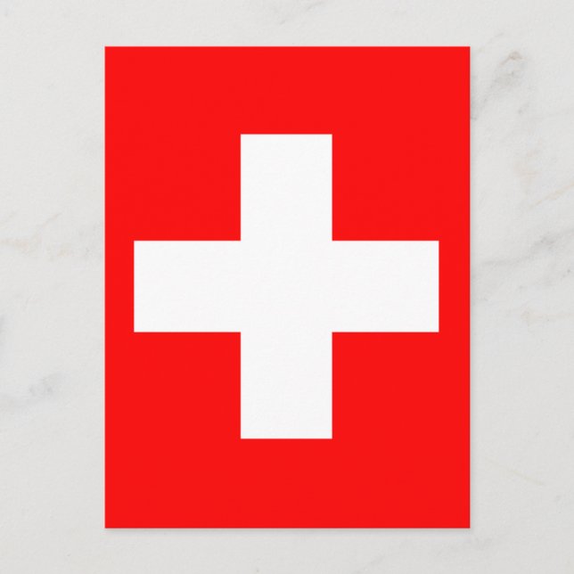 Flag of Switzerland Postcard (Front)