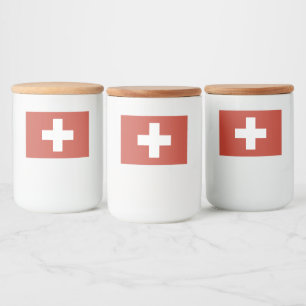 Flag of Switzerland - Switzerland - Suisse - Svizz Food Label